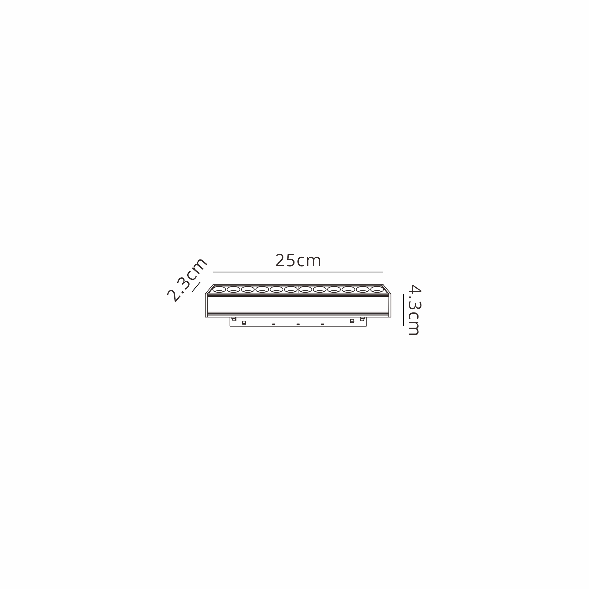 M8992  Magneto Linear Light COB Triac Dimmable 12W LED 2700K Black